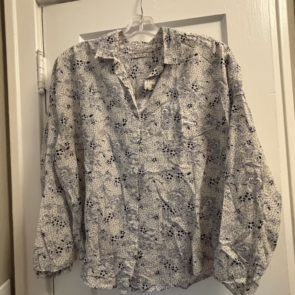 Scotch & Soda Blue Floral Blouse